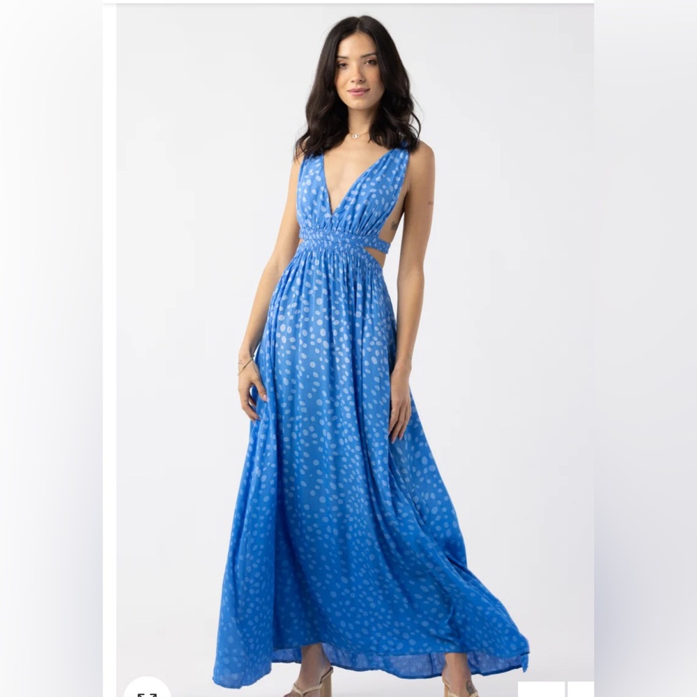 Tiare Hawaii Hope Maxi Dress, Pebbles Blue Gradasi, NWT, Smoke & Pet free home
